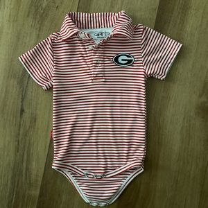 UGA Bulldog Toddler collared shirt